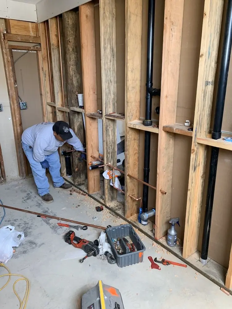 Commercial rough-in plumbing for Gas Line Repair in Bethesda